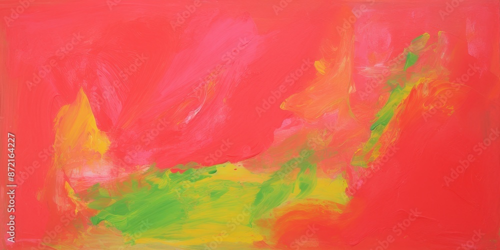 Fototapeta premium Abstract Surreal Colorful Disco Oil Painting