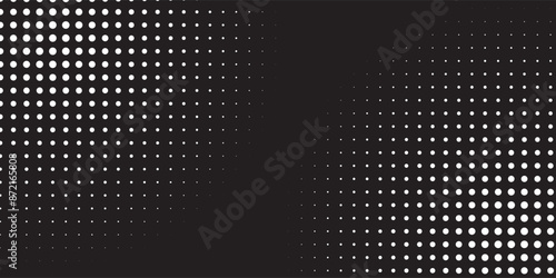 Set of black halftone dots background. dots vector