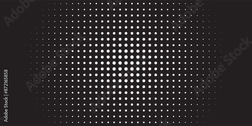 Set of black halftone dots background. dots vector