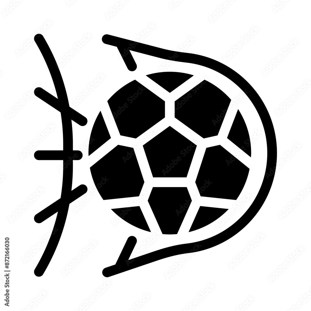 Fototapeta premium Football glyph icon