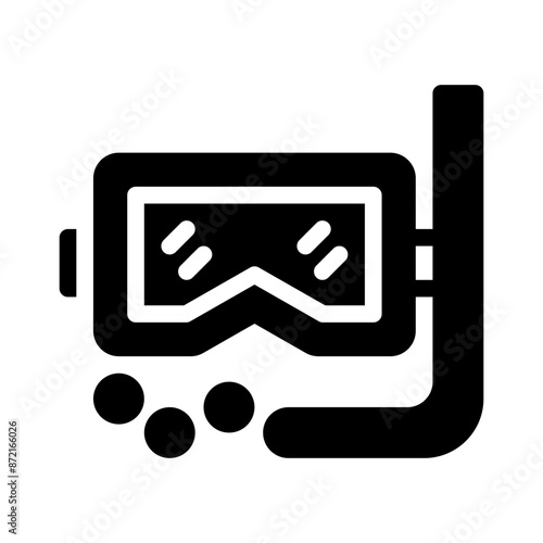 Diving glyph icon