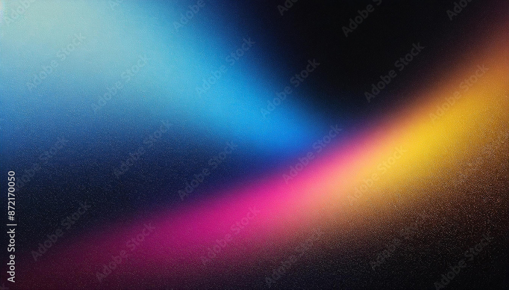 abstract glowing background blue pink yellow waves on black background, grainy gradient, poster banner header design abstract glowing background blue pink yellow waves on black background, grainy gradient, poster banner header design