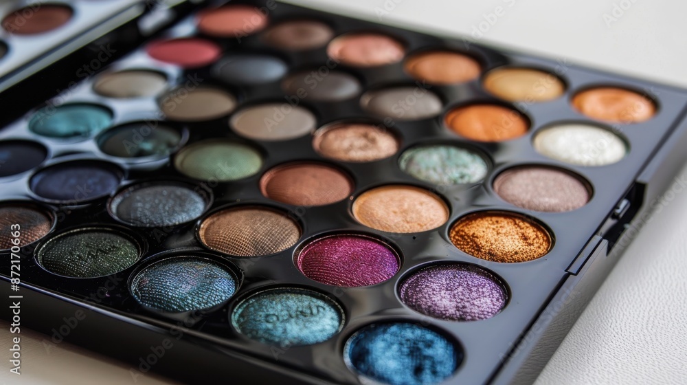 Pro style eyeshadow palette, numerous shades, sleek design, professional makeup, versatile eye colors Pro style eyeshadow palette, numerous shades, sleek design, professional makeup, versatile eye colors