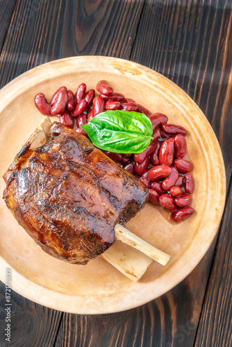Canvas Print Cooked pork hock