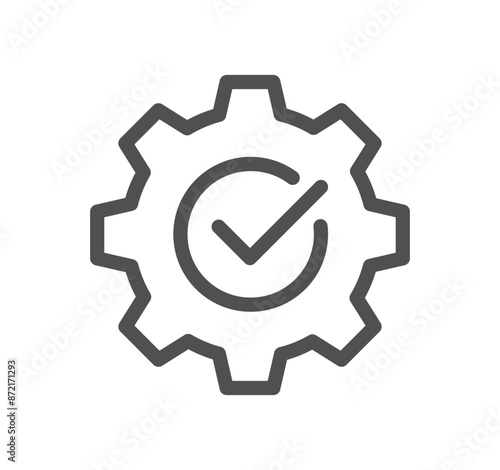 Setting and controls related icon outline and linear vector.	
