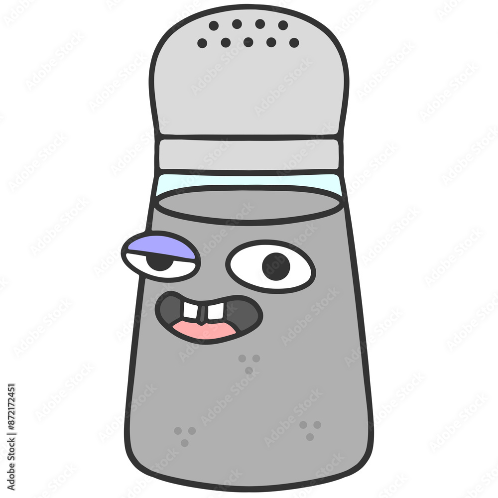 stupid expression pepper shaker cartoon illustration stupid expression pepper shaker cartoon illustration