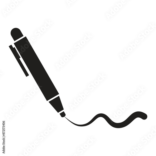 Pen Tool Icon Vector Illustration Flat Design