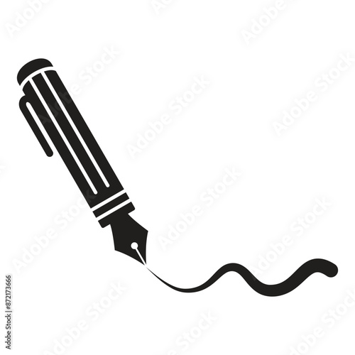 Pen Tool Icon Vector Illustration Flat Design