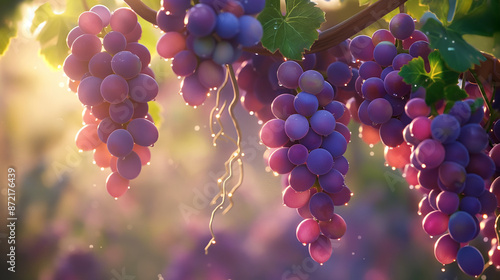 grapes on vine