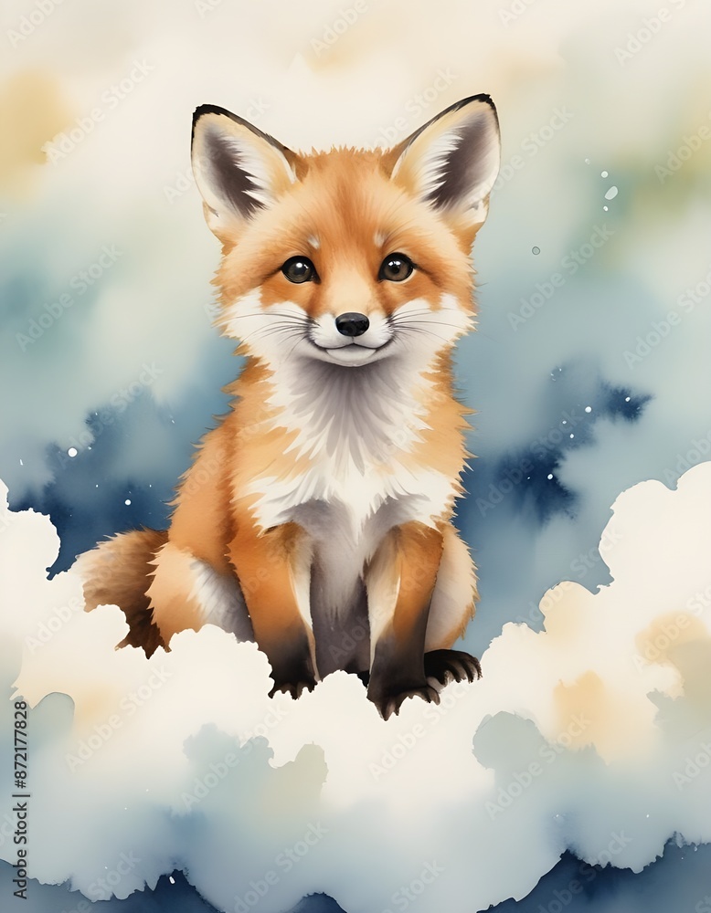 Obraz premium red fox vulpes