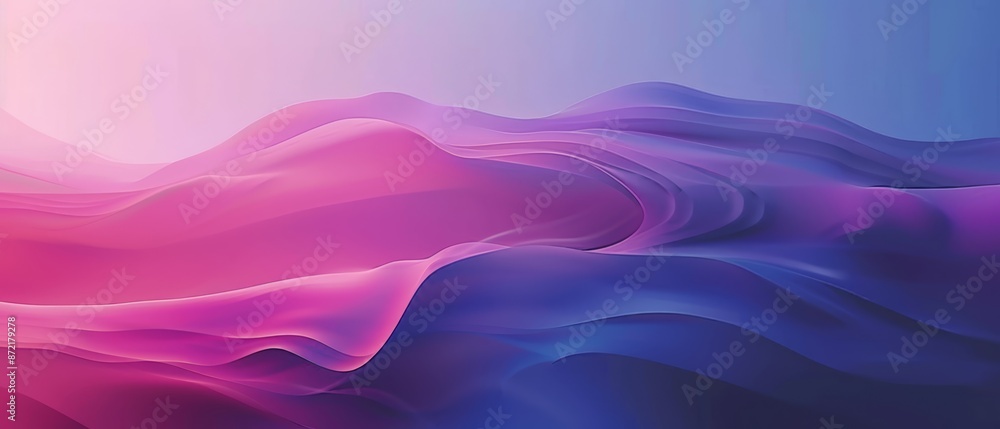 A purple and blue abstract background with two pink and blue waves, one on each side A purple and blue abstract background with two pink and blue waves, one on each side