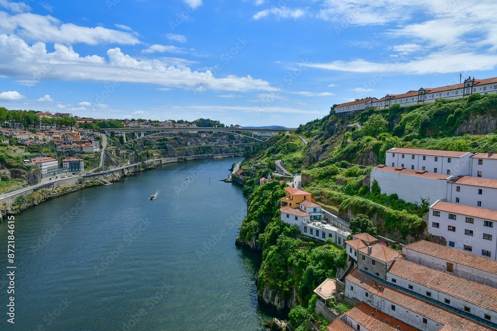 Scenic view of Porto, Portugal on a sunny day Scenic view of Porto, Portugal on a sunny day