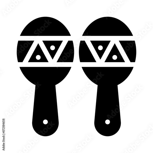 maracas glyph icon