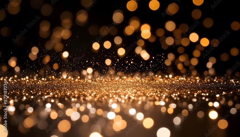 light particles in narrow focus on black background with a very shallow depth of field light particles in narrow focus on black background with a very shallow depth of field