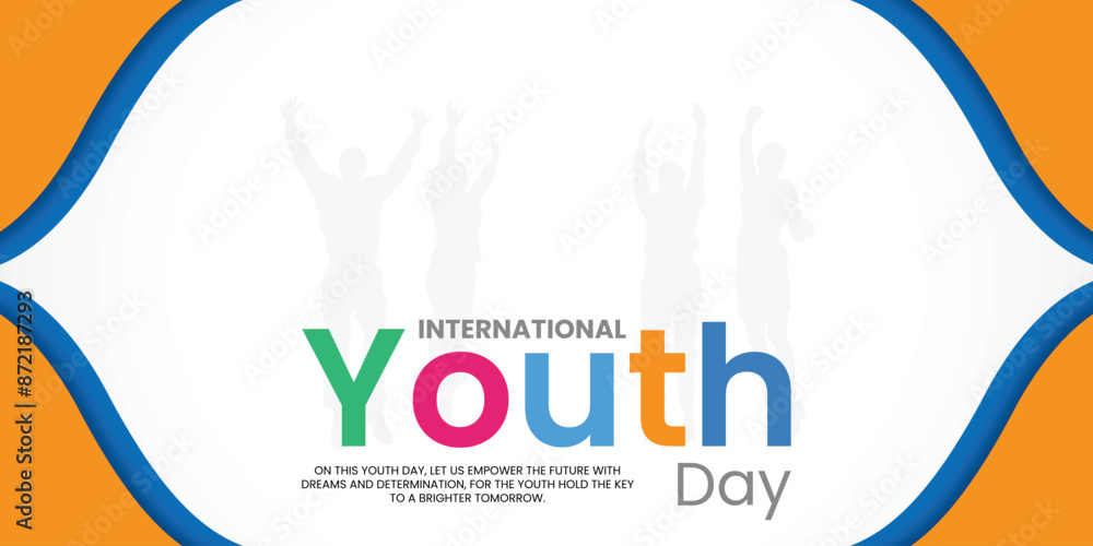 international youth day wishing design vector file international youth day wishing design vector file