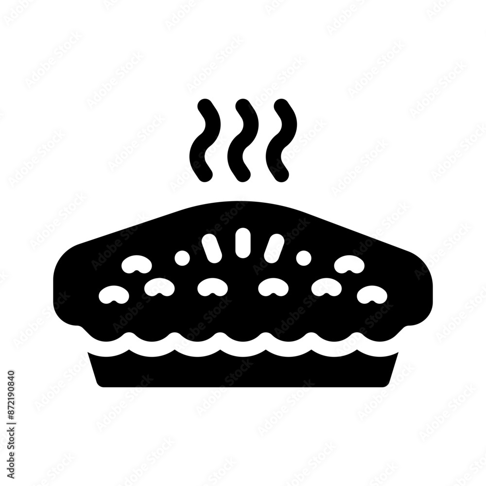 apple pie glyph icon apple pie glyph icon