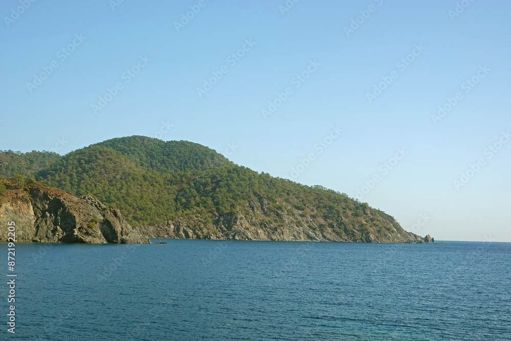 Naklejka premium The panorama from the Lycian Way, Turkey