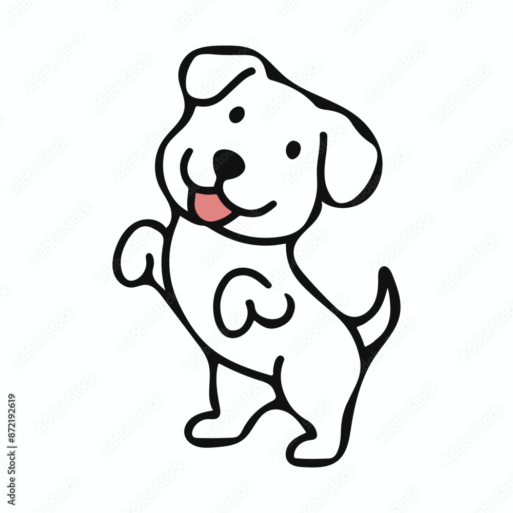 A cute dog vector illustrator A cute dog vector illustrator