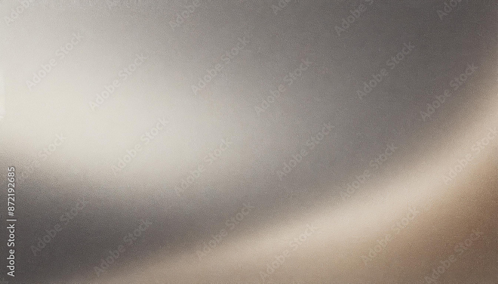 Fototapeta premium beige gray silver metal abstract background texture with gradient, minimalistic wallpaper banner with copy space, web design