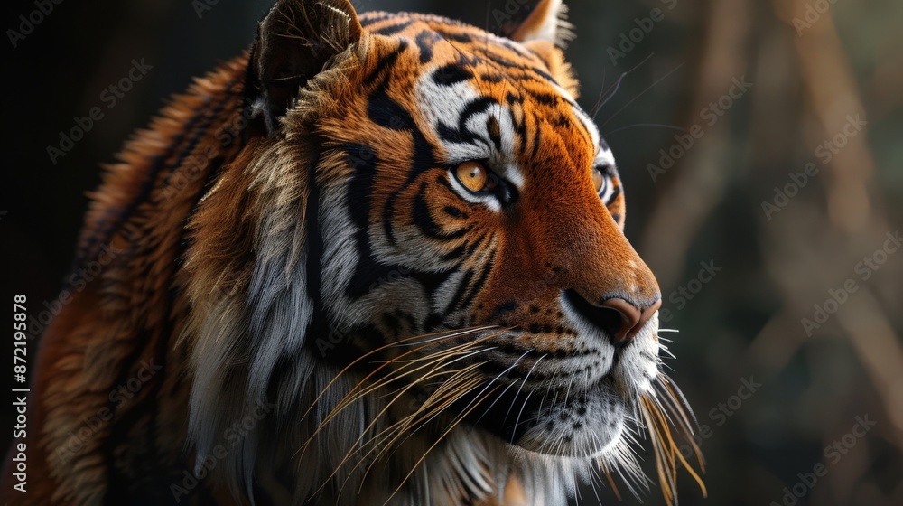 enhanced animal portrait, blending realistic details with artistic flair