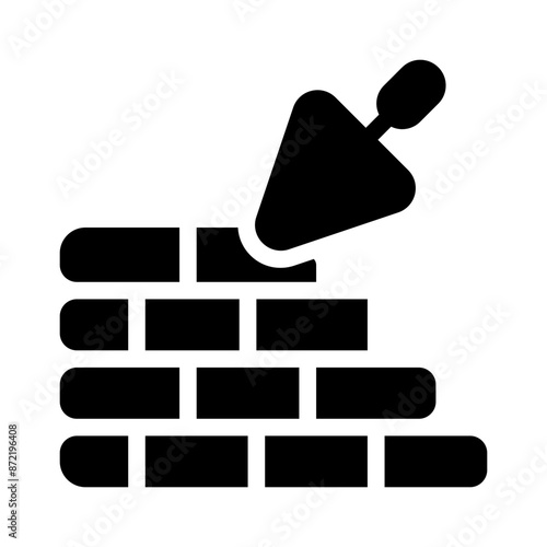 bricks glyph icon