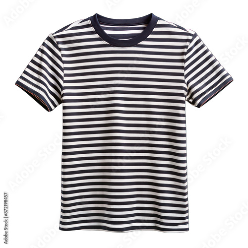 Black striped shirt Isolated on transparent background