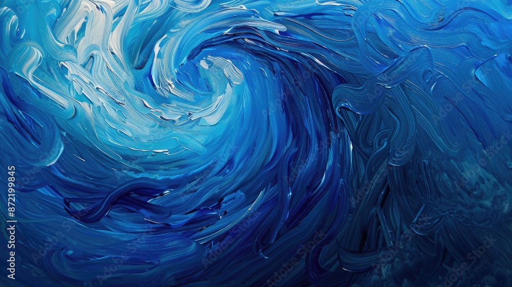 Blue abstract background. Generative AI Blue abstract background. Generative AI