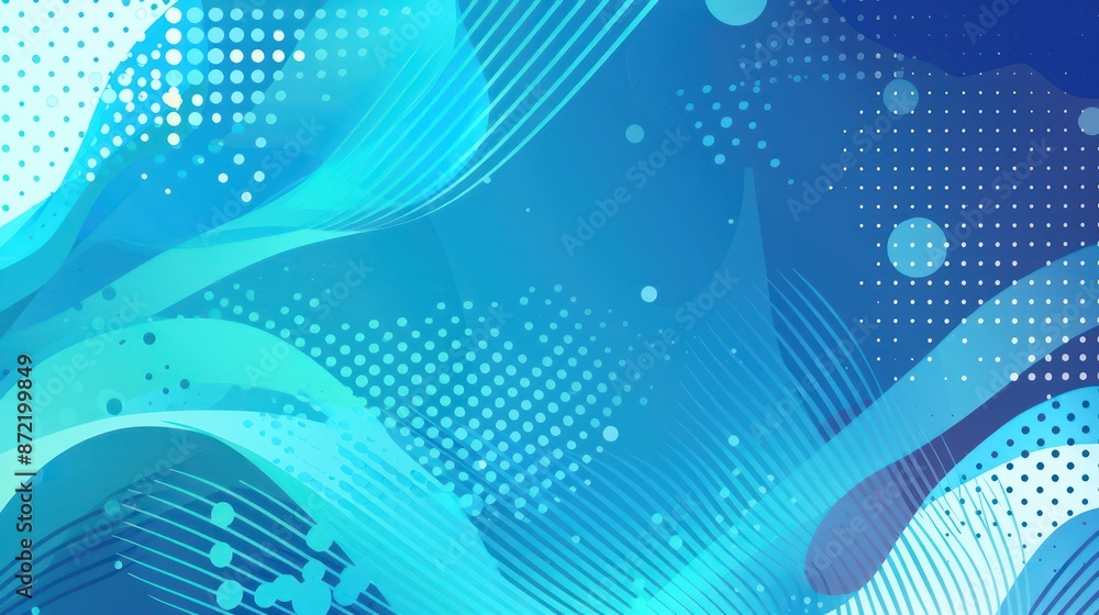 Abstract blue waves and dots background with fluid dynamic patterns Abstract blue waves and dots background with fluid dynamic patterns