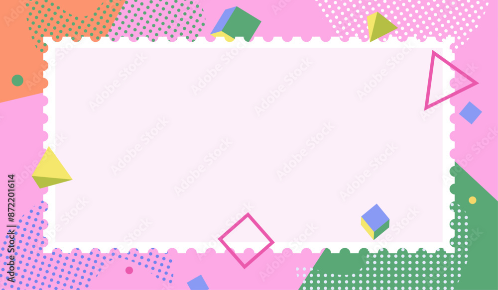 Abstract geometric background vector template Abstract geometric background vector template