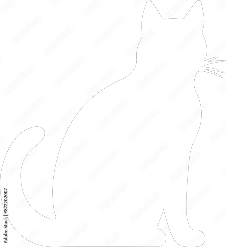 Bambino Cat outline Bambino Cat outline