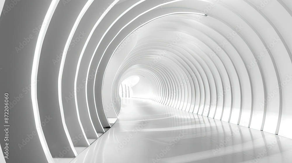 Monochrome Minimalist Tunnel of Light and Shadow Monochrome Minimalist Tunnel of Light and Shadow