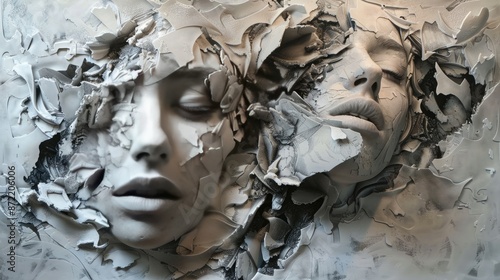 Wallpaper Mural Intricate fragments masterpiece. Generative AI Torontodigital.ca