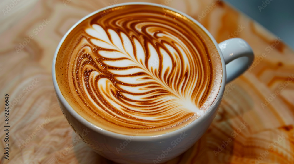 a beautiful picture of a cappuccino, pattern, latte art. a beautiful picture of a cappuccino, pattern, latte art.