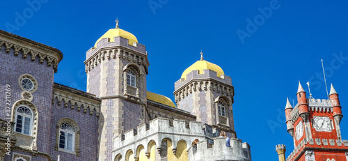 The National Palace of Pena, a UNESCO World Heritage Site at Sintra, Portugal.