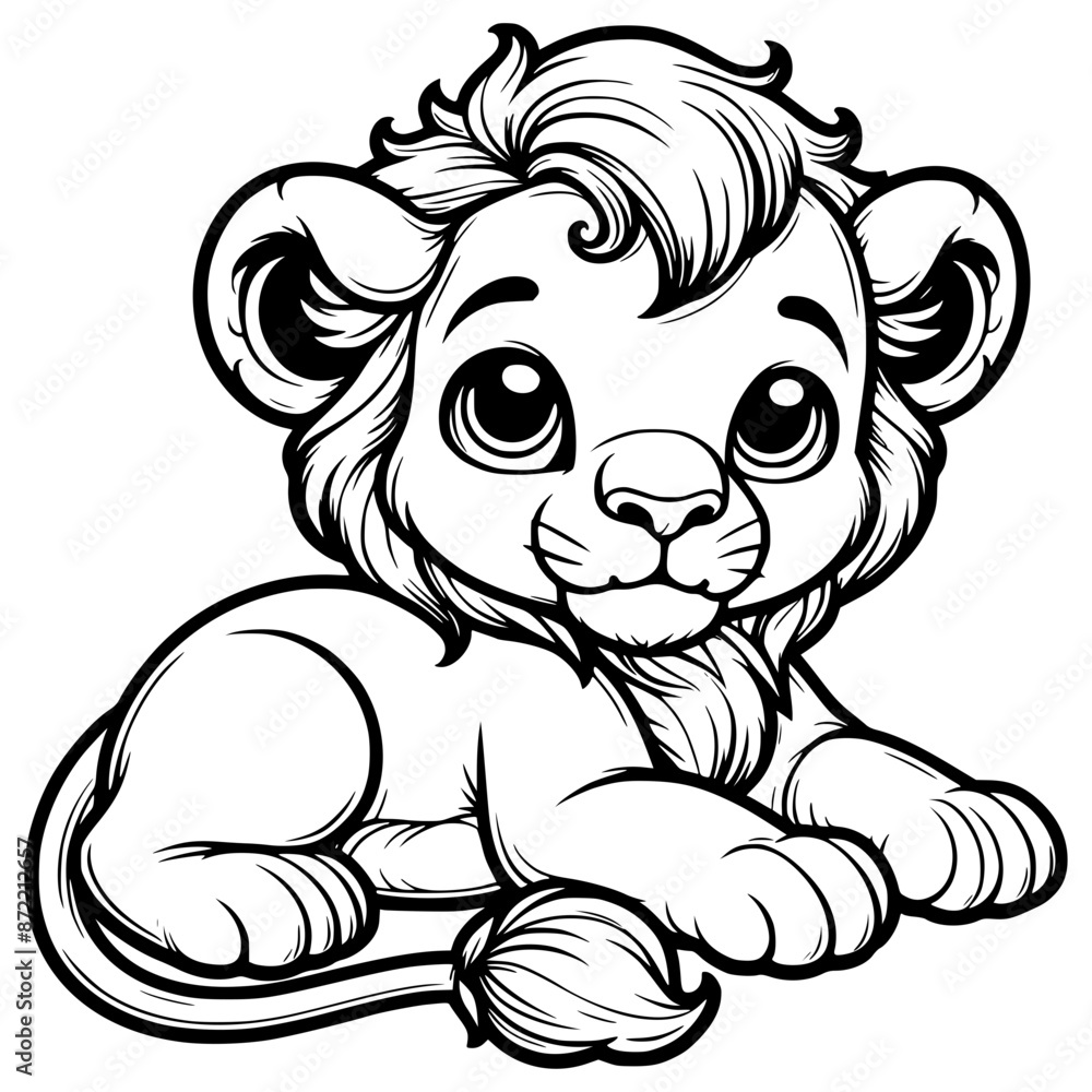 Baby Lion , Funny Baby Lion Svg, Lion King Svg, Cool Lion Svg, Cute ...