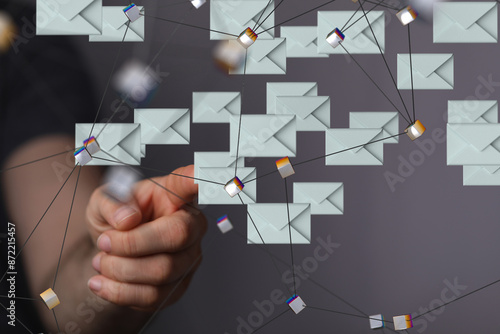 email marketing concept, se...