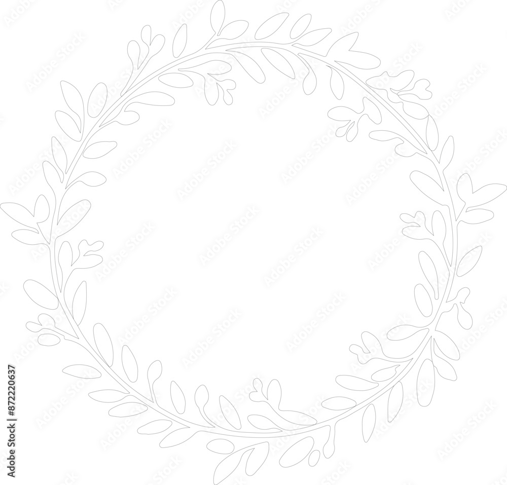 Wreath outline Wreath outline