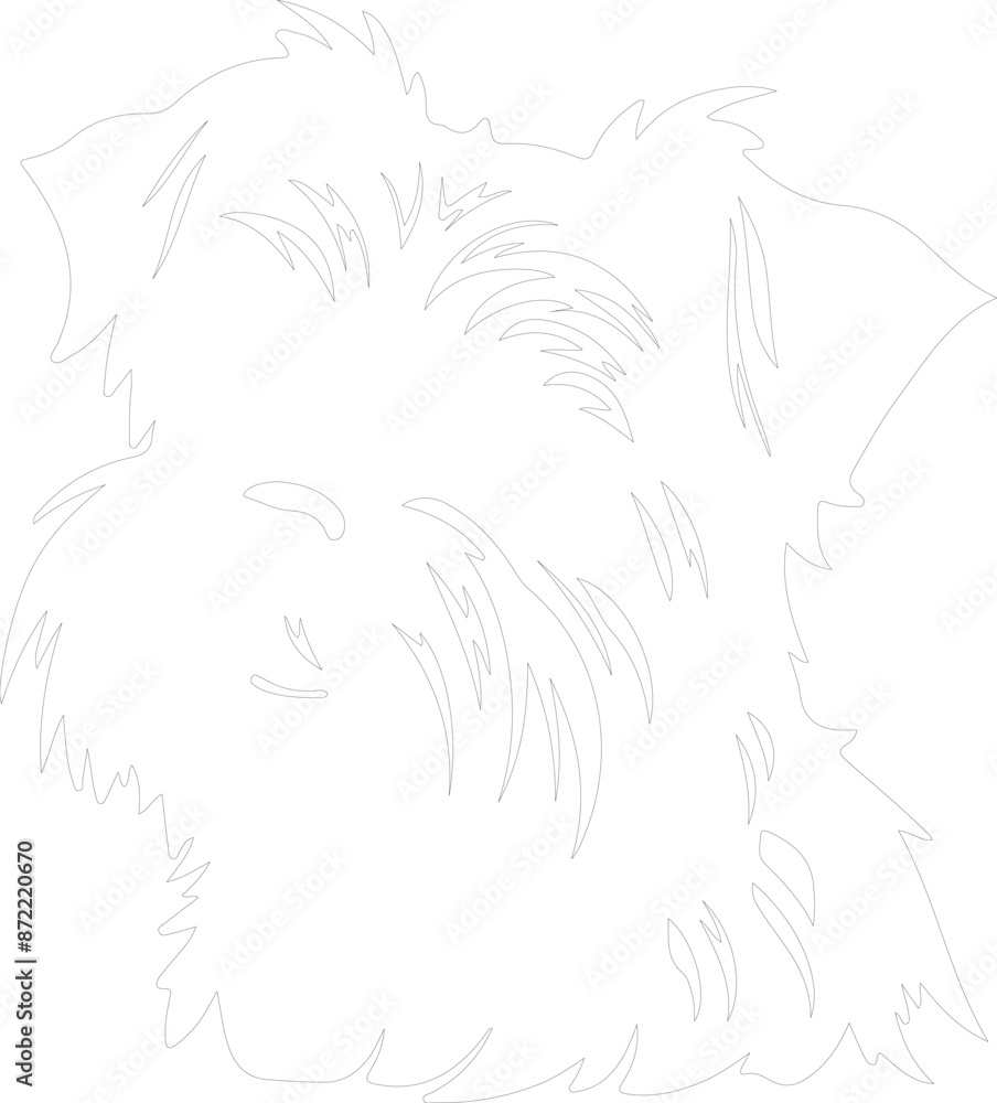 Affenpinscher outline Affenpinscher outline