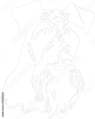 Airedale Terrier outline