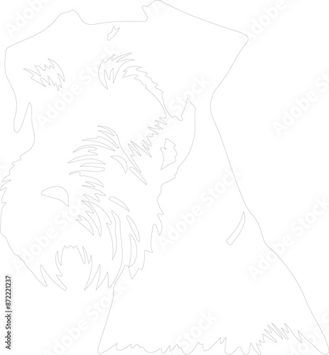 Airedale Terrier outline