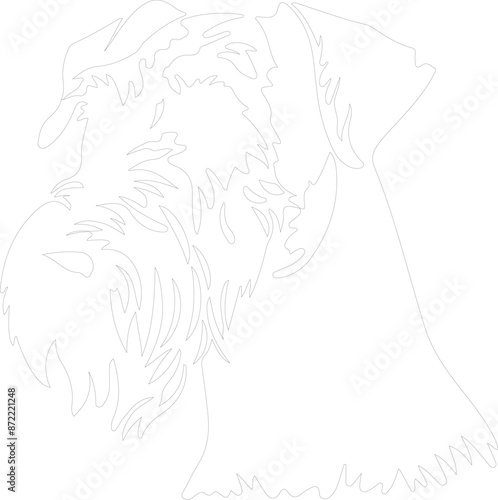 Airedale Terrier outline