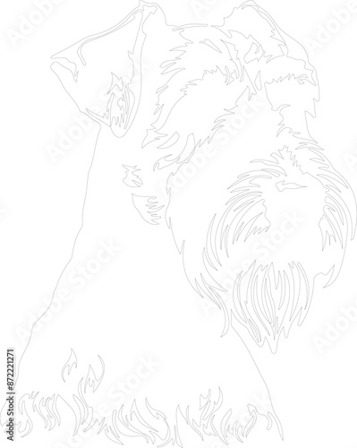 Airedale Terrier outline