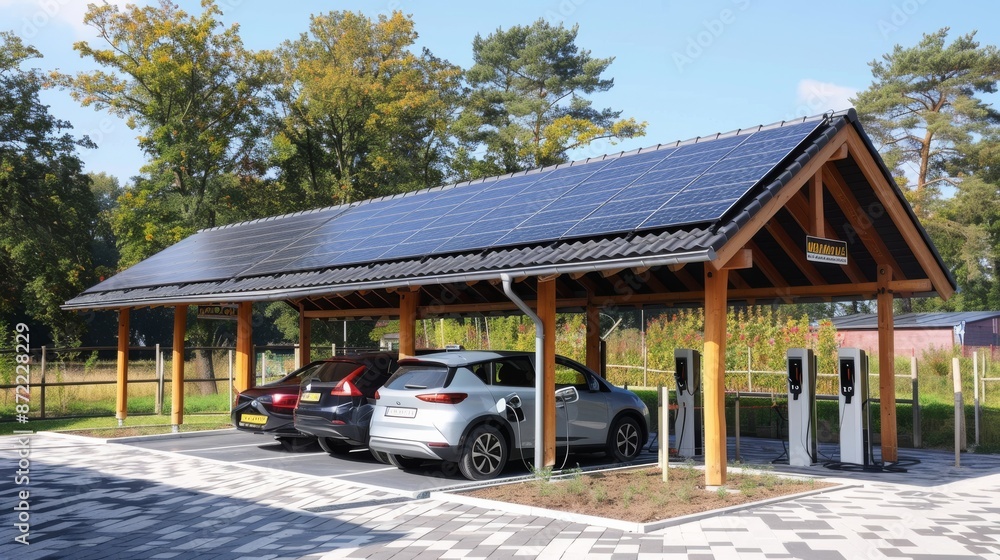 Solar Powered Electric Vehicle Charging Station Solar Powered Electric Vehicle Charging Station