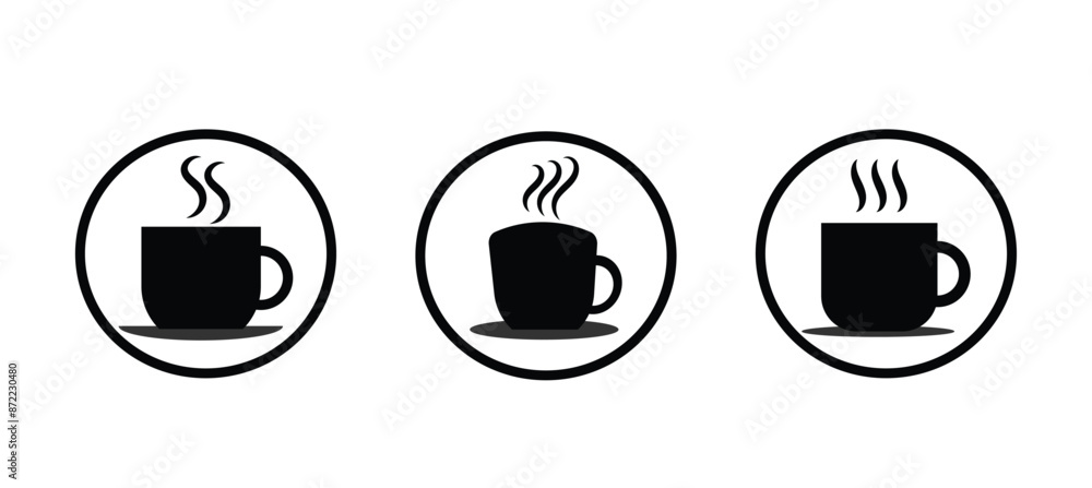 coffee cup icon vector isolated on white background. Coffee cup icon. coffee cup icon vector isolated on white background. Coffee cup icon.