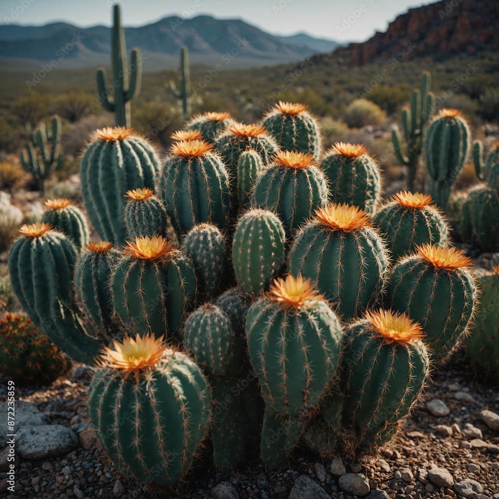 Sun-Drenched Splendor: The Vibrant Flowers of a Cactus
Sun-Drenched Splendor: The Vibrant Flowers of a Cactus