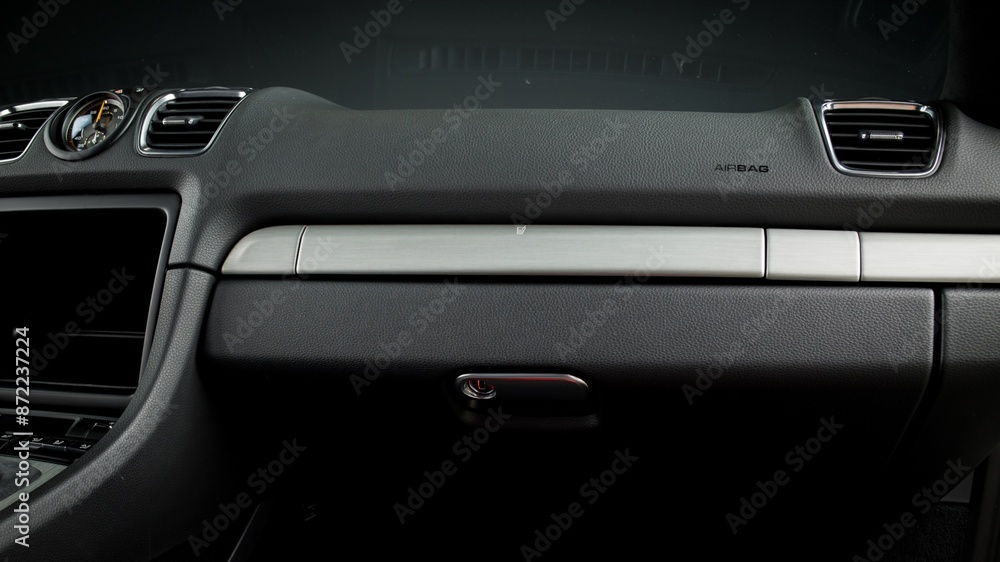 Glove box in a car Glove box in a car