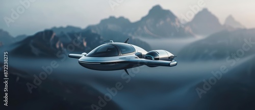 Wallpaper Mural A futuristic travel company offers enchanted electric vehicles that glide silently across landscapes Torontodigital.ca