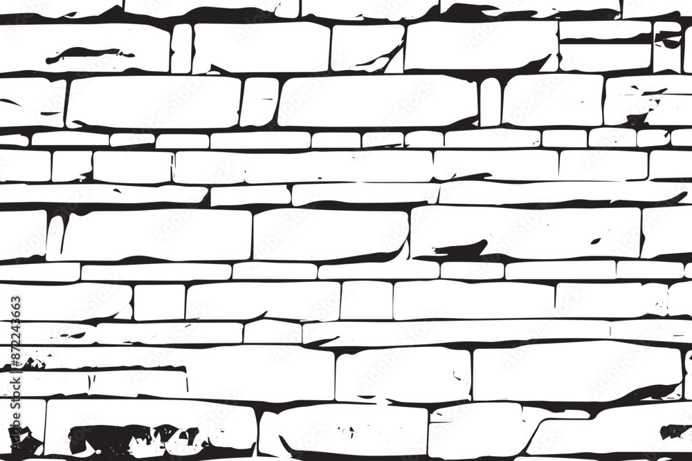Black and White Wall Detailed Natural Stone Surface Black and White Wall Detailed Natural Stone Surface