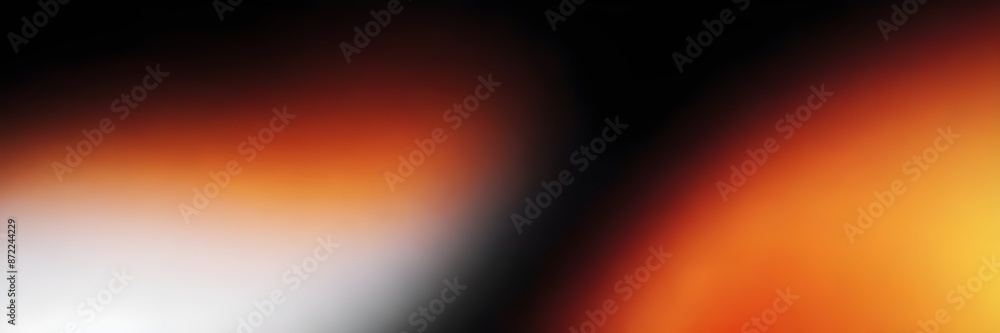 Naklejka premium Black orange white mix , color gradient abstract background shine bright light and glow , template empty space