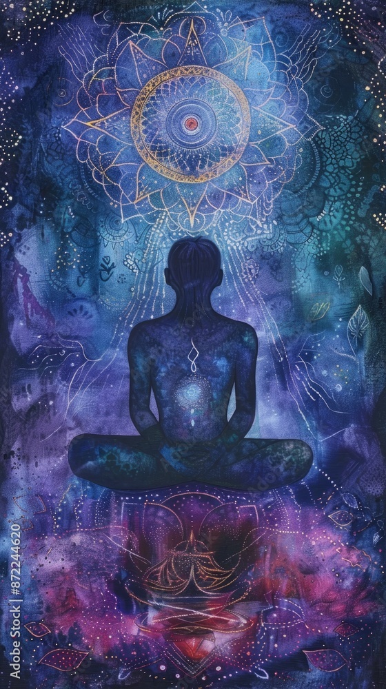 Symbolic representations of spirituality on a wall backdrop Symbolic representations of spirituality on a wall backdrop